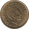 Монета. Дания. 20 крон 1994 год. ав.