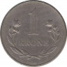 Монета. Гренландия. 1 крона 1960 год. рев.