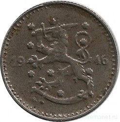 Монета. Финляндия. 1 марка 1946 год. 