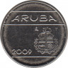 Монета. Аруба. 10 центов 2009 год. ав.