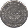 Монета. Сингапур. 10 центов 1991 год. ав.