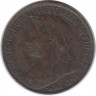 Монета. Великобритания. 1 фартинг 1897 год.