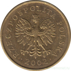 Монета. Польша. 2 гроша 2002 год.