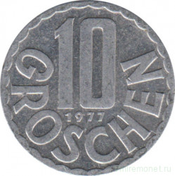 Монета. Австрия. 10 грошей 1977 год.