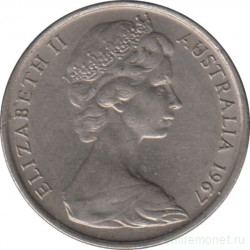 Монета. Австралия. 10 центов 1967 год.