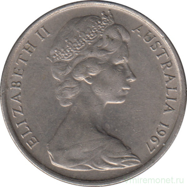 Монета. Австралия. 10 центов 1967 год.