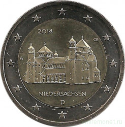 Монета. Германия. 2 евро 2014 год. Нижняя Саксония (A).