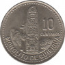 Монета. Гватемала. 10 сентаво 1995 год. рев.