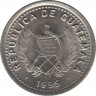 Монета. Гватемала. 10 сентаво 1995 год. ав.