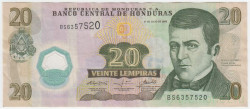 Банкнота. Гондурас. 20 лемпир 2008 год. Тип 95 (2).