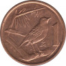 Монета. Каймановы острова. 1 цент 2008 год. рев.