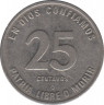 Монета. Никарагуа. 25 сентаво 1981 год.  рев.