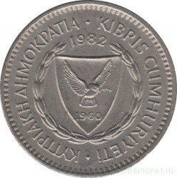 Монета. Кипр. 50 милей 1982 год.