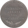Монета. Франкфурт (Германский союз). 2 гульдена 1848 год. Избрание австрийского принца Йоханна викарием. ав.
