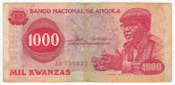 Банкнота. Ангола. 1000 кванза 1976 год. Тип 113а.
