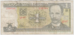 Банкнота. Куба. 1 песо 2009 год. Тип 121. 