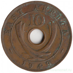 Монета. Британская Восточная Африка. 10 центов 1949 год.