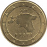 Монета. Эстония. 50 центов 2011 год. ав.