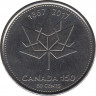 Монета. Канада. 50 центов 2017 года. 150 лет Конфедерации Канада. ав.