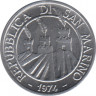Монета. Сан-Марино 1 лира 1974 год. рев.
