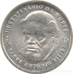 Монета. Португалия. 500 эскудо 1997 год. 300 лет со дня смерти Антонио Виеры.
