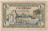 Банкнота. Тунис. 1 франк 1943 год. Тип 55. рев.