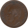 Монета. Швеция. 1 эре 1872 год. L.A. ав.