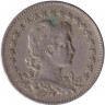Монета. Бразилия. 100 рейсов 1921 год.