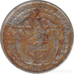 Монета. Панама. 1/10 бальбоа 1933 год.