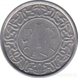 Монета. Суринам. 1 цент 1975 год.