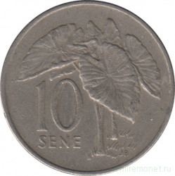 Монета. Самоа. 10 сене 1974 год.