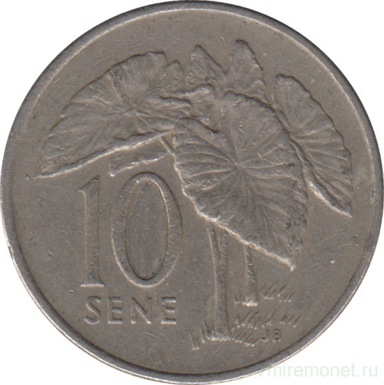 Монета. Самоа. 10 сене 1974 год.