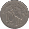 Монета. Самоа. 10 сене 1974 год. ав.