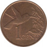 Монета. Тринидад и Тобаго. 1 цент 2000 год. рев.