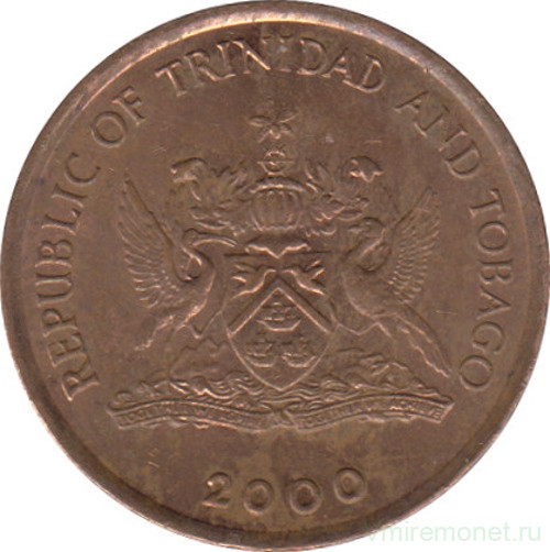 Монета. Тринидад и Тобаго. 1 цент 2000 год.