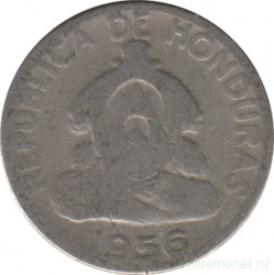 Монета. Гондурас. 5 сентаво 1956 год.