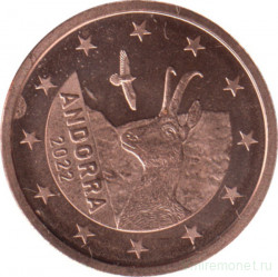 Монета. Андорра. 2 цента 2022 год.