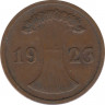 Монета. Германия. Веймарская республика. 2 рентенпфеннига 1923 год. Монетный двор - Мюнхен (D). ав.