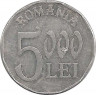 Монета. Румыния. 5000 лей 2003 год.