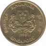 Монета. Сингапур. 5 центов 1990 год. ав.