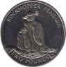 Монета. Великобритания. Южная Георгия и Южные Сэндвичевы острова. 2 фунта 2006 год. Хохлатый пингвин. ав.