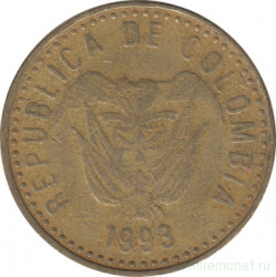 Монета. Колумбия. 100 песо 1993 год.