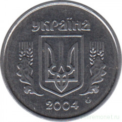 Монета. Украина. 1 копейка 2004 год.