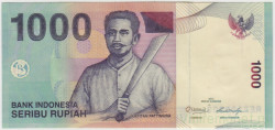 Банкнота. Индонезия. 1000 рупий 2012 год. Тип 141l.