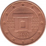 Монета. Мальта. 2 цента 2008 год. ав.