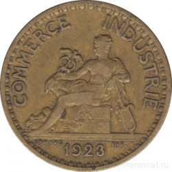Монета. Франция. 1 франк 1923 год.