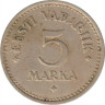 Монета. Эстония. 5 марок 1924 год. рев.