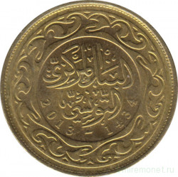 Монета. Тунис. 100 миллимов 2013 год.