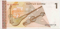 Банкнота. Кыргызстан. 1 сом 1994 год.