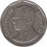 Монета. Тайланд. 5 бат 1988 (2531) год. Новый тип. рев.